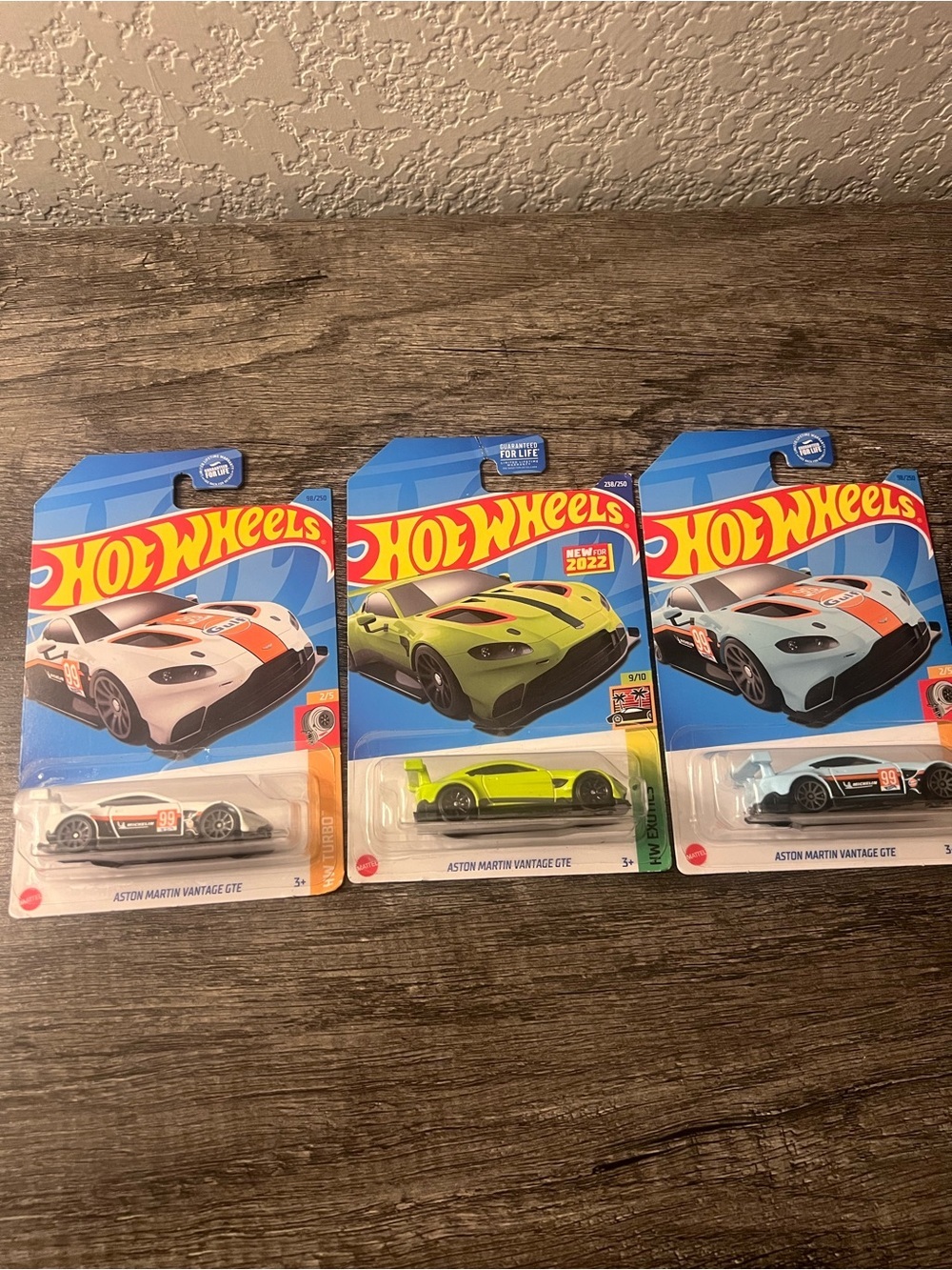 Hot Wheels Aston Martin Vantage GTE Bundle – 3 Car Lot – New on Card